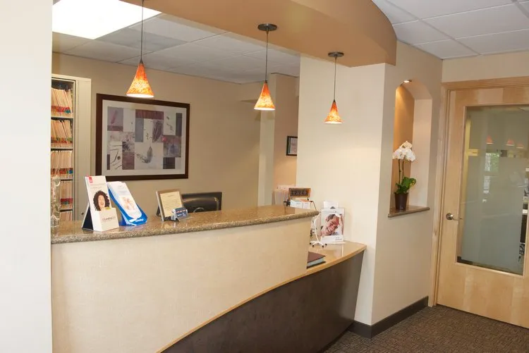 Waiting Room Office Photo of Check-in desk